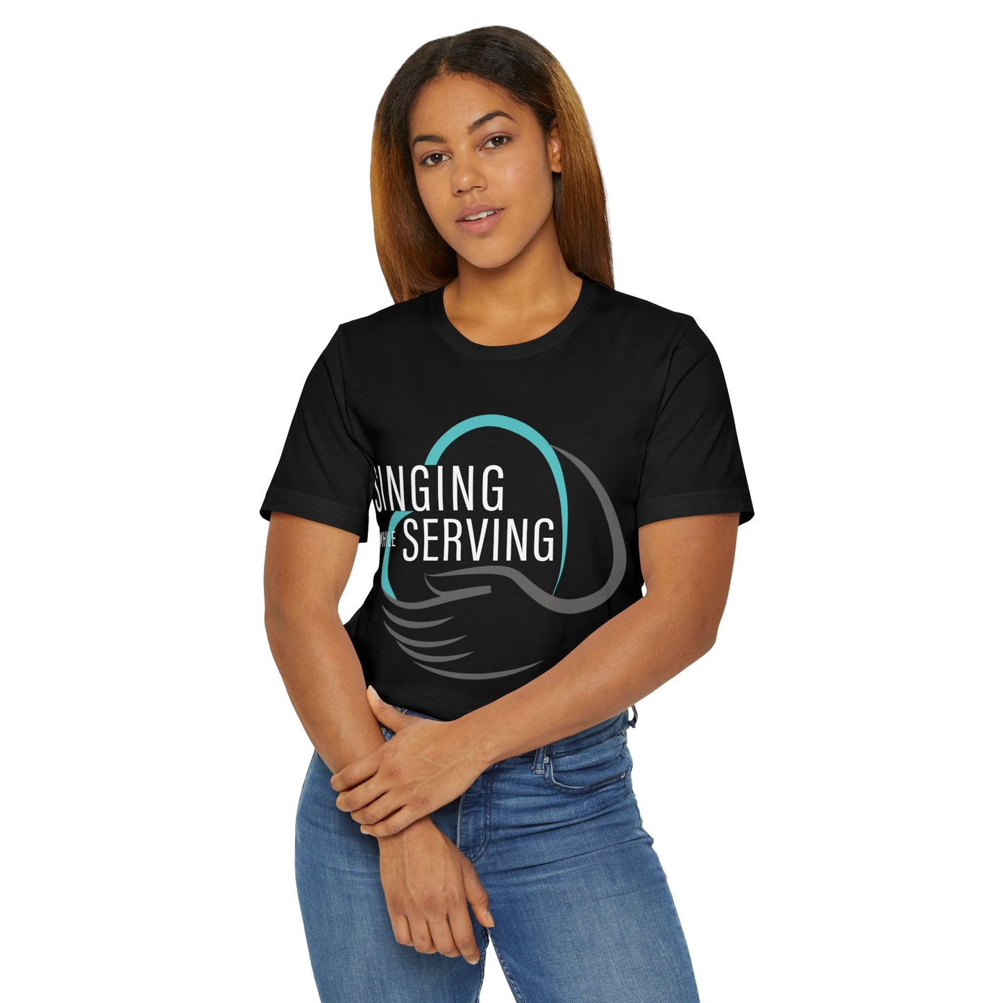 Singing While Serving T-Shirt, Unisex Tee (Extended Sizes)