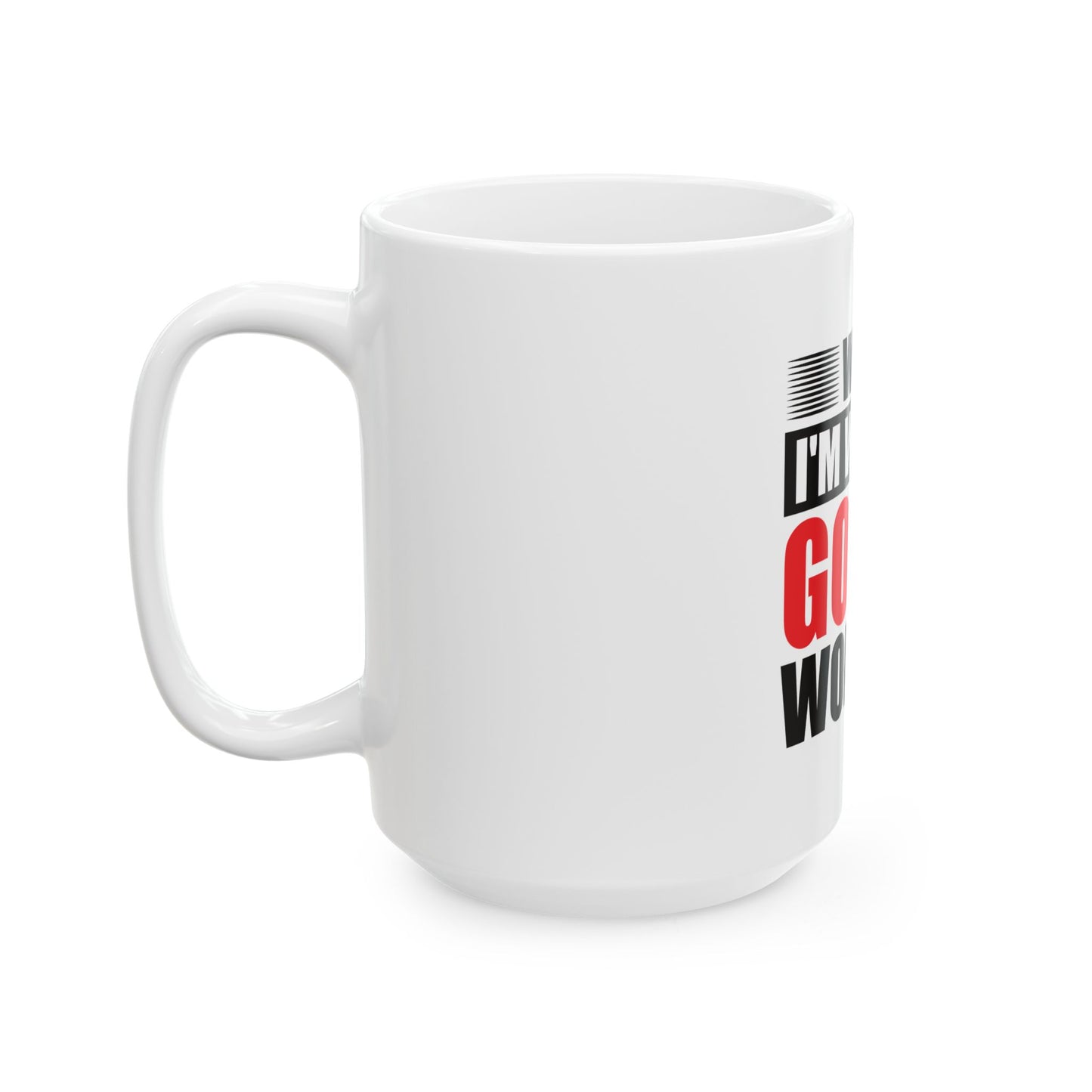 Inspirational Ceramic Mug - While I'm Waiting God is Working, Motivational Coffee Cup, Faith Gift, Christian Home Décor, Positive Vibes, Thoughtful Gift