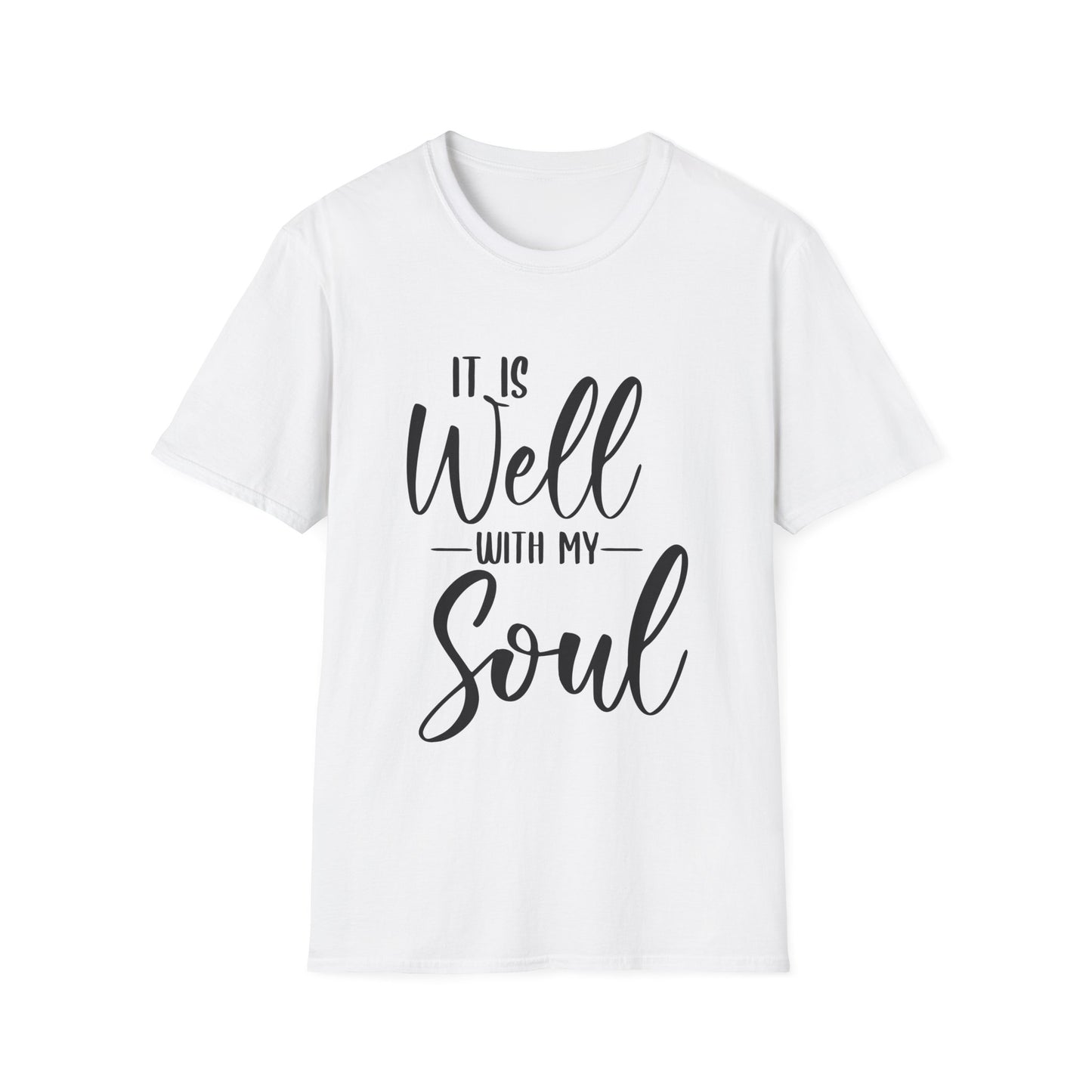 It Is Well With My Soul Unisex Softstyle T-Shirt (Extended Sizes)