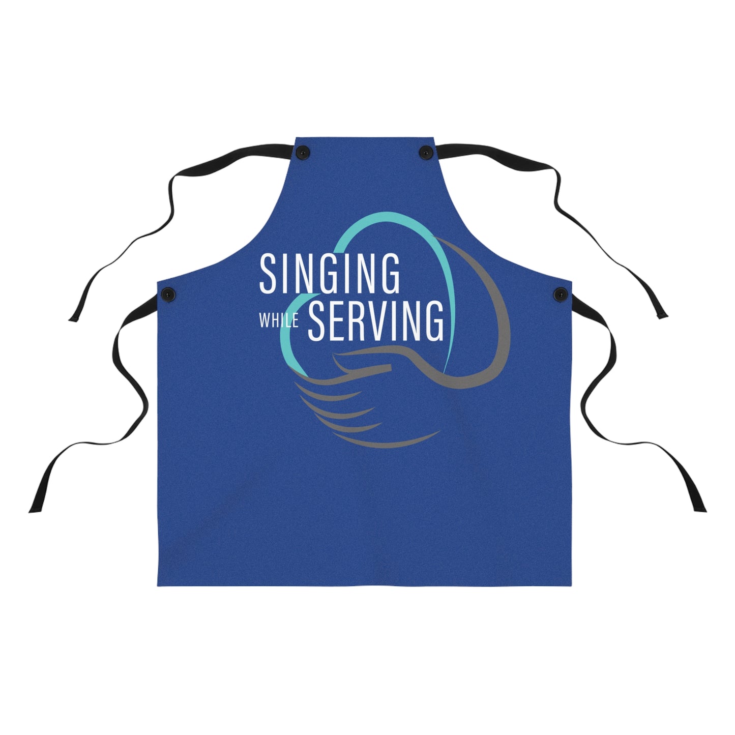 Apron for Cooks, Singing While Serving Apron, Humor Apron, Gift for Chefs, Baking Apron, Kitchen Decor