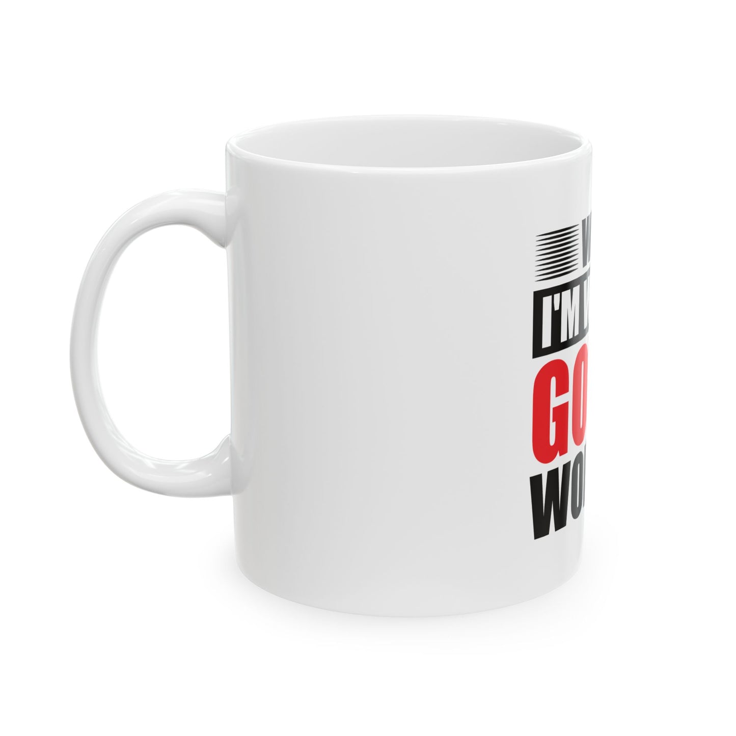 Inspirational Ceramic Mug - While I'm Waiting God is Working, Motivational Coffee Cup, Faith Gift, Christian Home Décor, Positive Vibes, Thoughtful Gift