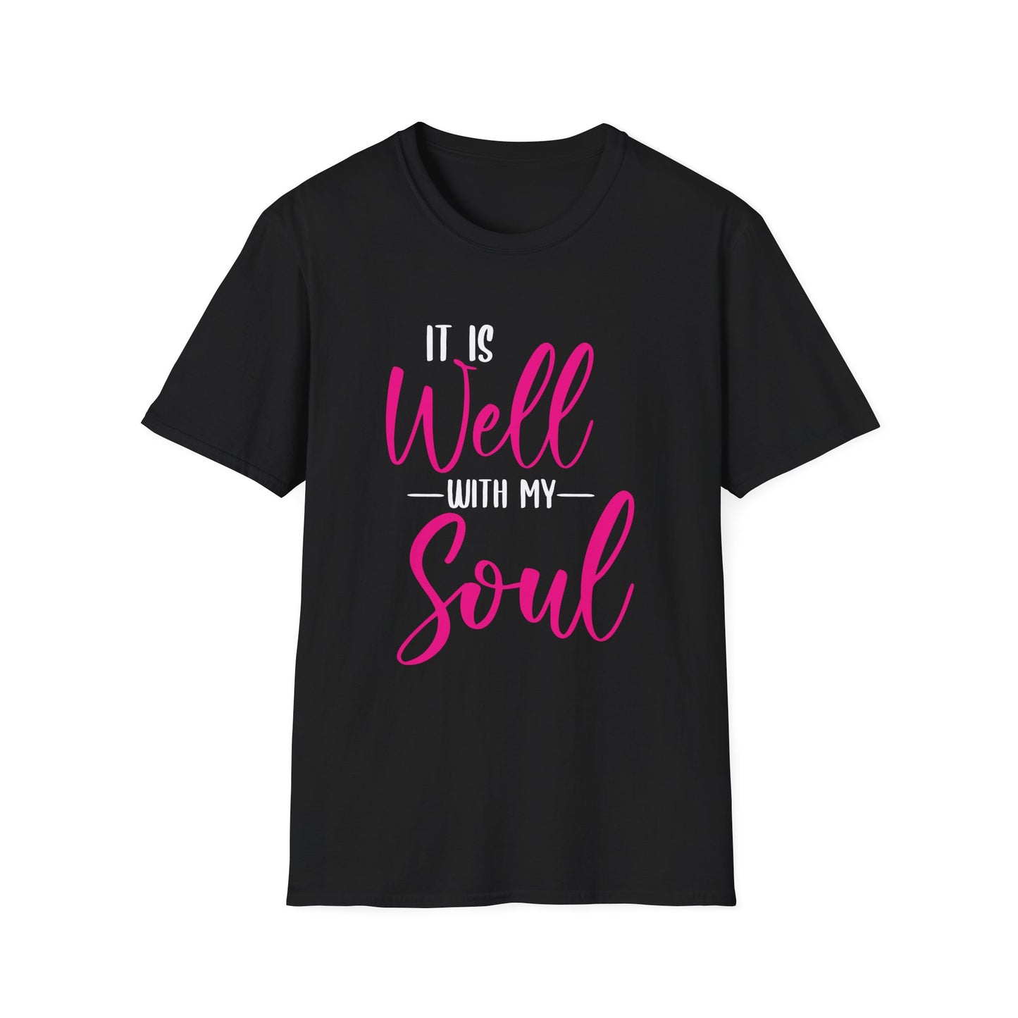 Well with My Soul Unisex T-Shirt (Extended Sizes)| Inspirational Tee, Gift for Friends, Faith-Based Apparel, Casual Wear, Relaxed Fit Shirt