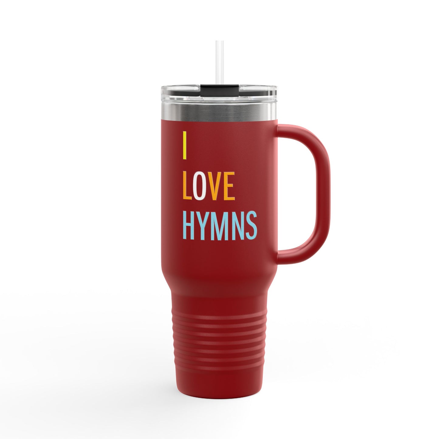 "I Love Hymns" Insulated Travel Mug, 40oz