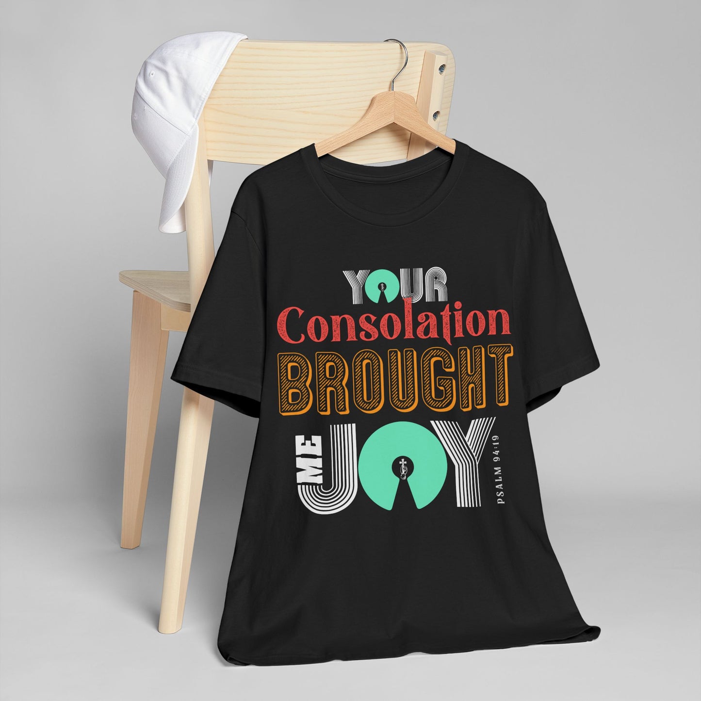 Joyful Consolation Unisex T-Shirt, Inspirational Shirt, Faith-Based Apparel, Gift for Friends, Christian Clothing