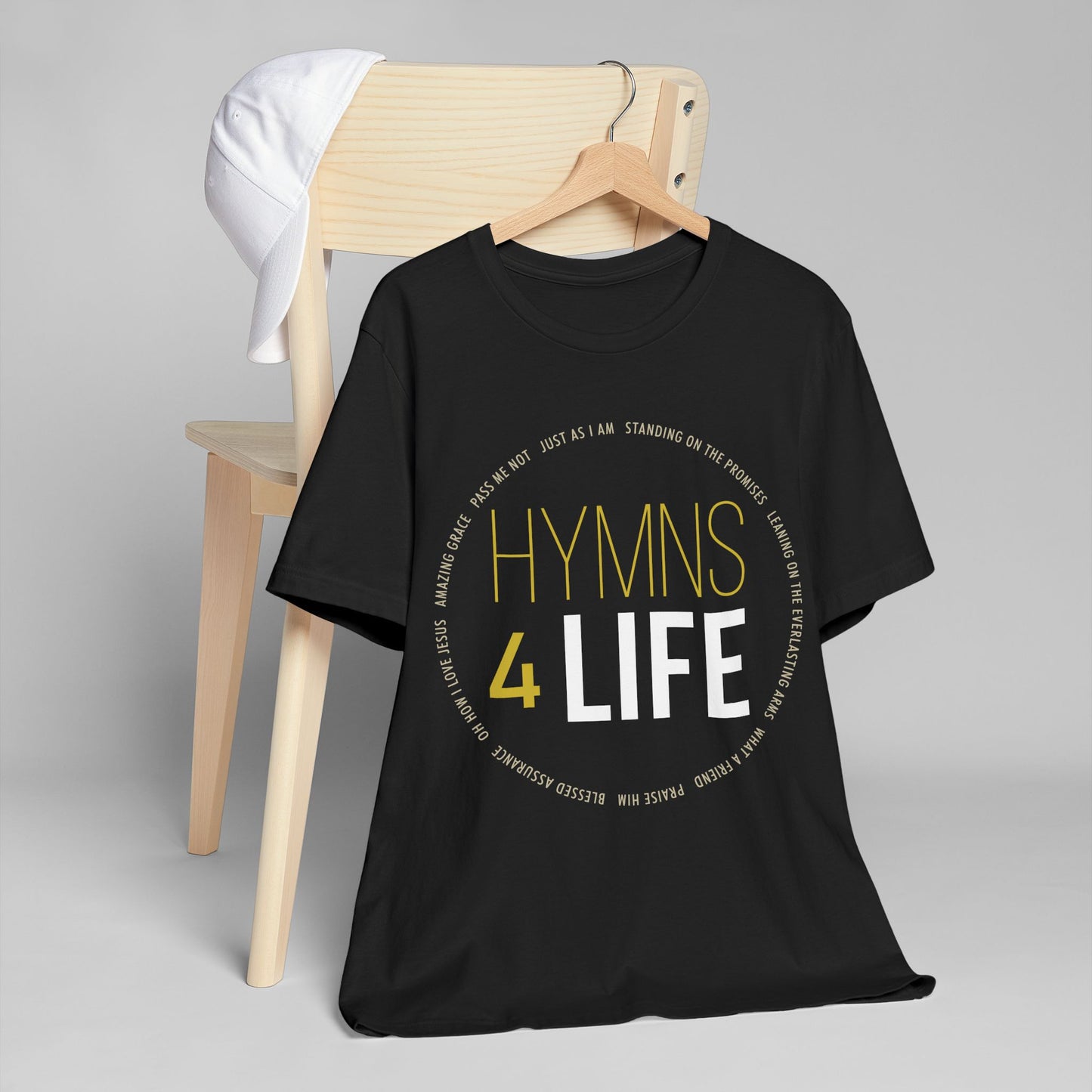 Hymns For Life T-Shirt, A Unique Shirt Showcasing Some of Your Favortie Hymns