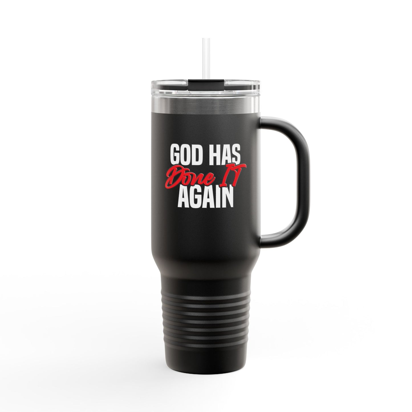 "God Has Done It Again" Insulated Travel Mug, 40oz