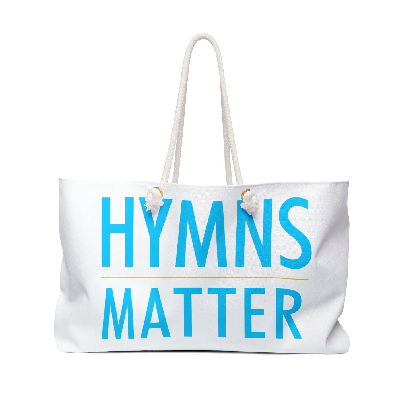 Hymns Matter Weekender Bag | Perfect for Travel & Church Events, Tote for Weekend Getaways, Stylish Gym Bag, Gift for Music Lovers