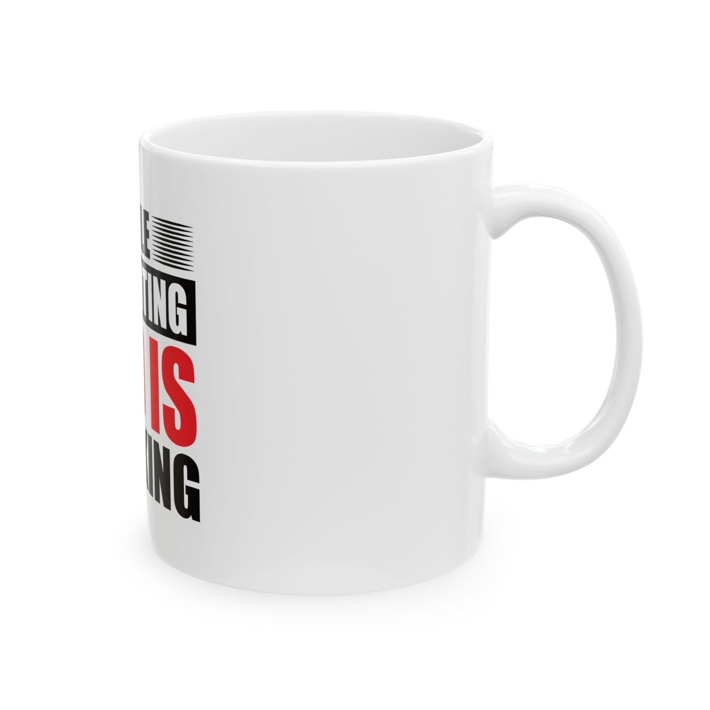 Inspirational Ceramic Mug - While I'm Waiting God is Working, Motivational Coffee Cup, Faith Gift, Christian Home Décor, Positive Vibes, Thoughtful Gift