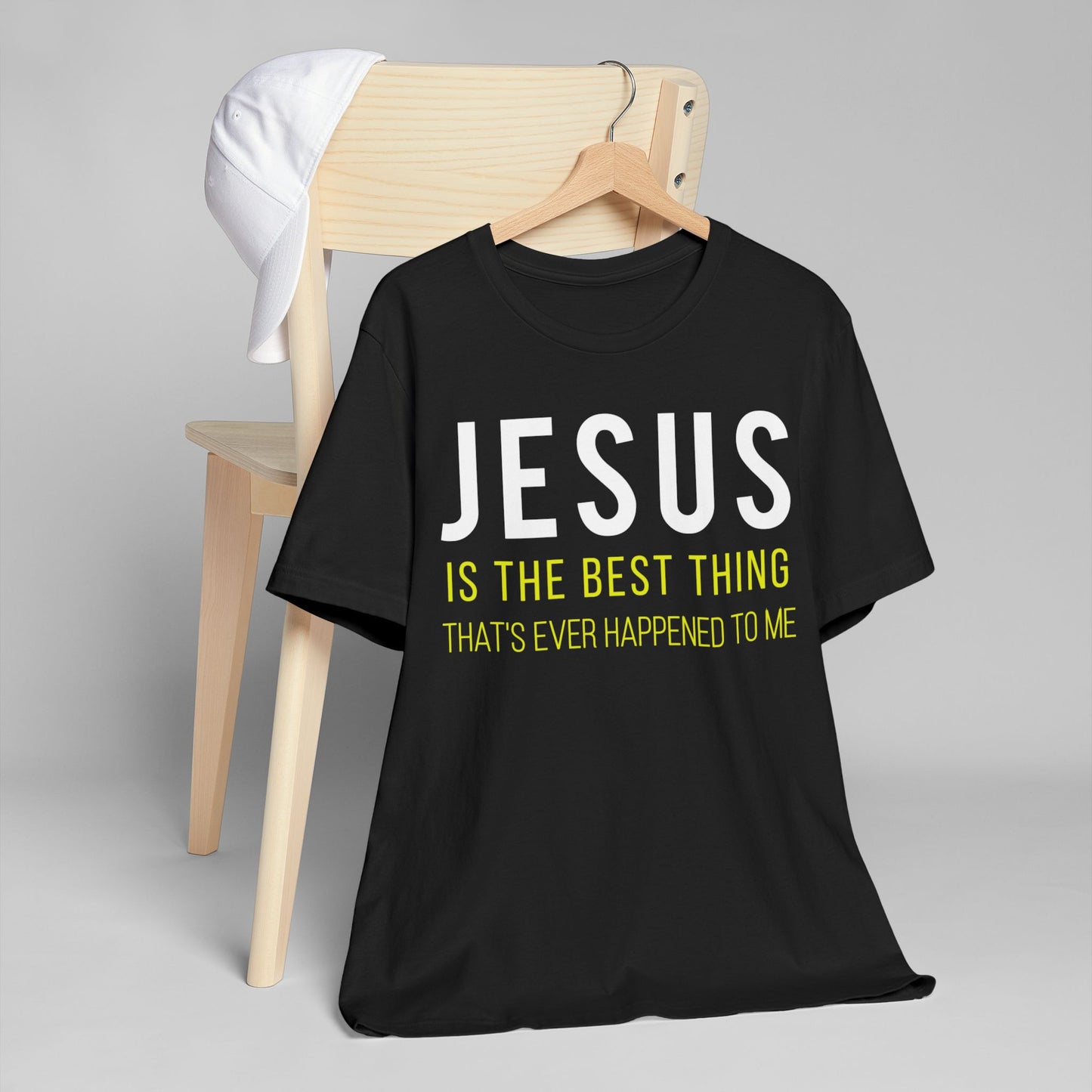 Unisex Jersey T-Shirt with Jesus Quote, Casual Tee, Christian Apparel, Gift for Believers, Faith-Based Clothing, Spiritual Gift