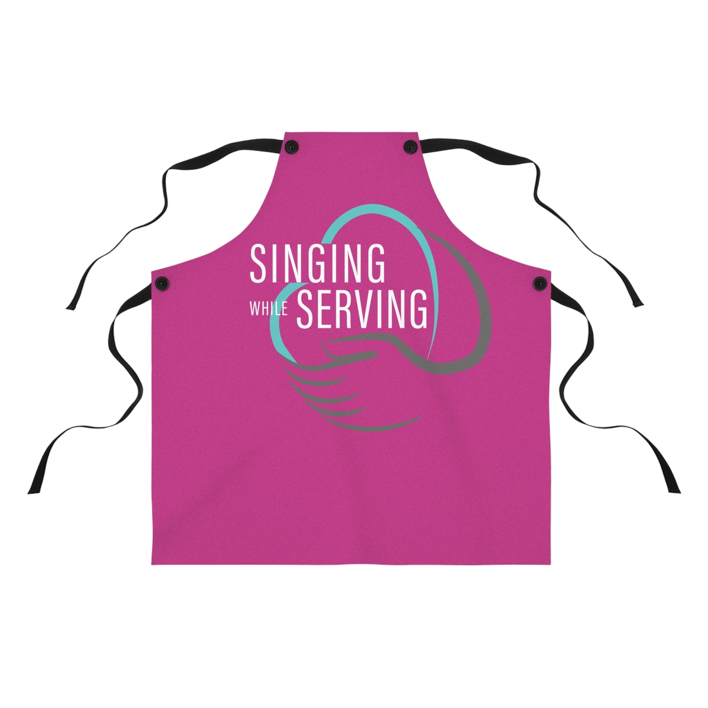 Apron for Cooks, Singing While Serving Apron, Humor Apron, Gift for Chefs, Baking Apron, Kitchen Decor