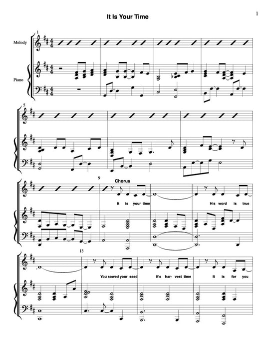 "It Is Your Time" By Michelle M. Brown (Sheet Music)