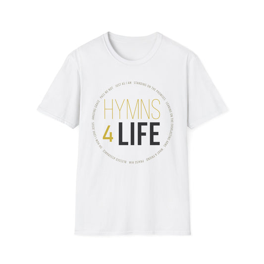 Hymns 4 Life Unisex Softstyle T-Shirt, Inspirational Tee (Extended Sizes)