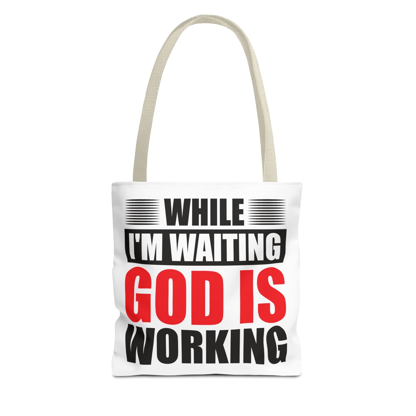 Inspirational Tote Bag – "While I'm Waiting God is Working" – Motivational Gift for Faith Lovers, Church, Daily Use, Travel, Errands, [...]