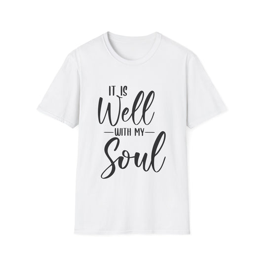 It Is Well With My Soul Unisex Softstyle T-Shirt (Extended Sizes)