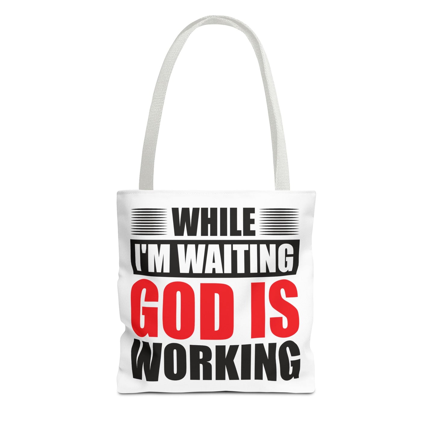 Inspirational Tote Bag – "While I'm Waiting God is Working" – Motivational Gift for Faith Lovers, Church, Daily Use, Travel, Errands, [...]