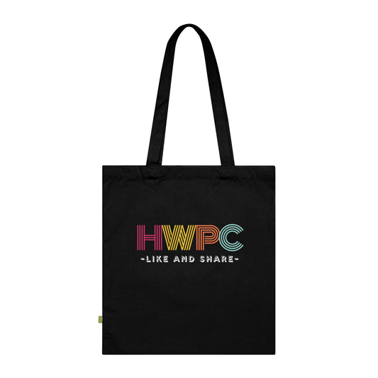 Faith-Inspired Organic Cotton Tote Bag -HWPC Like and Share, Reusable Shopper, Gift for Believers, Church Events, [...]