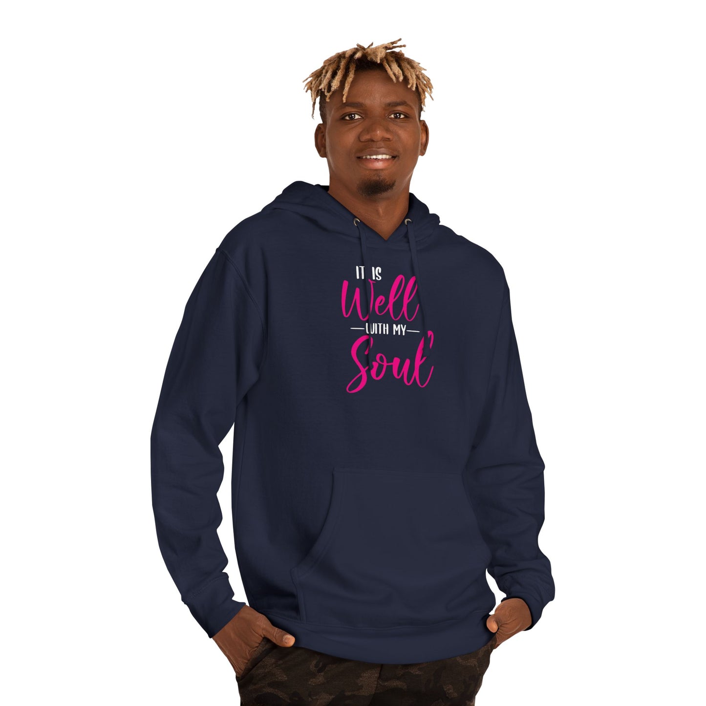 It Is Well With My Soul — Cozy Inspirational Hoodie for Mindfulness & Self-Care