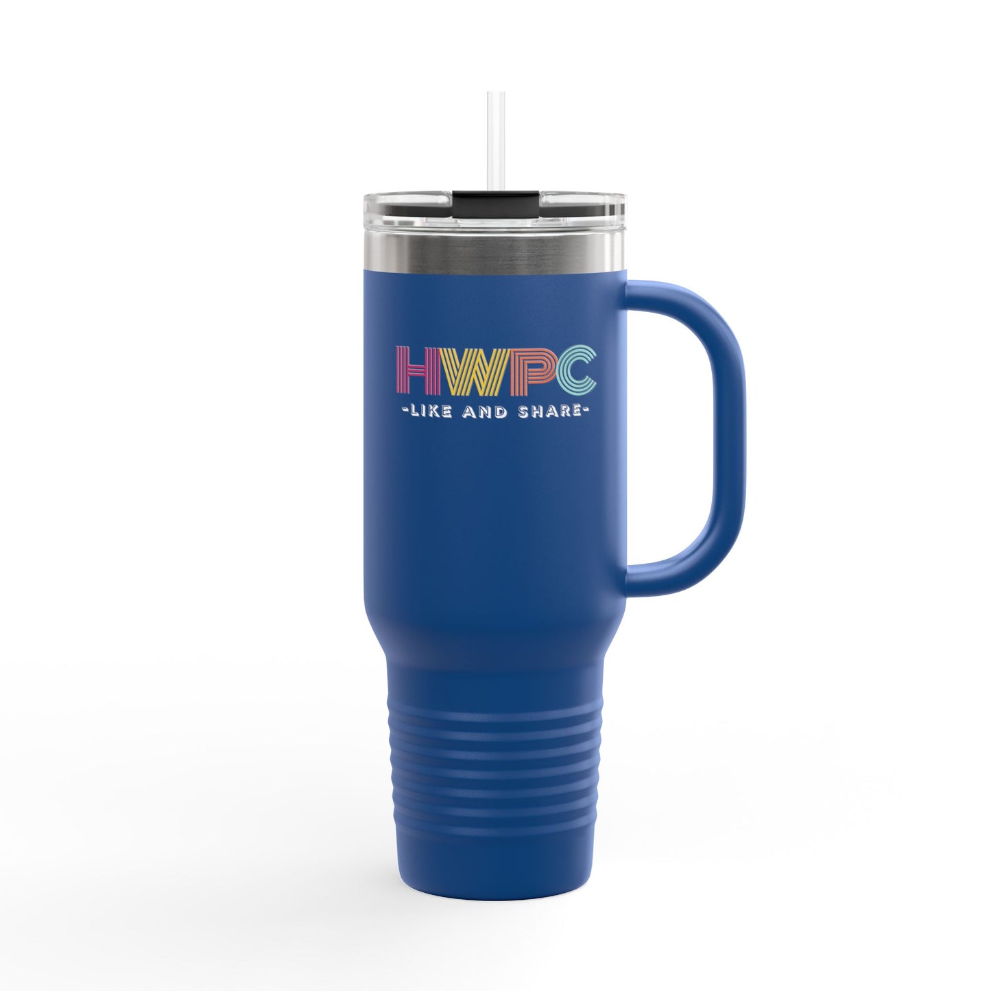 "HWPC Like and Share" Insulated Travel Mug, 40oz