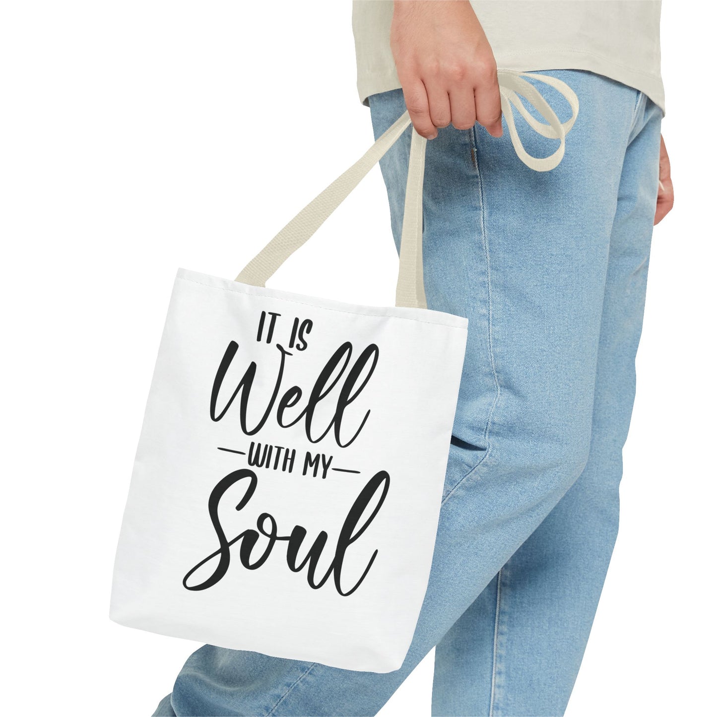 "It Is Well With My Soul" Tote Bag Reusable Shopping Bag, Eco-Friendly Gift, Christain Gift, Daily Use Bag, [...]