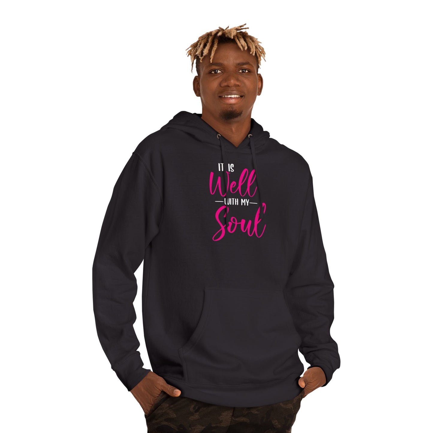 It Is Well With My Soul — Cozy Inspirational Hoodie for Mindfulness & Self-Care